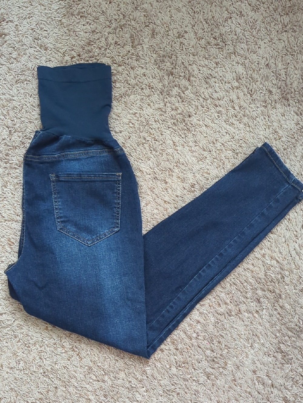 Motherhood Navy Blue Maternity Jeans with Support Panel